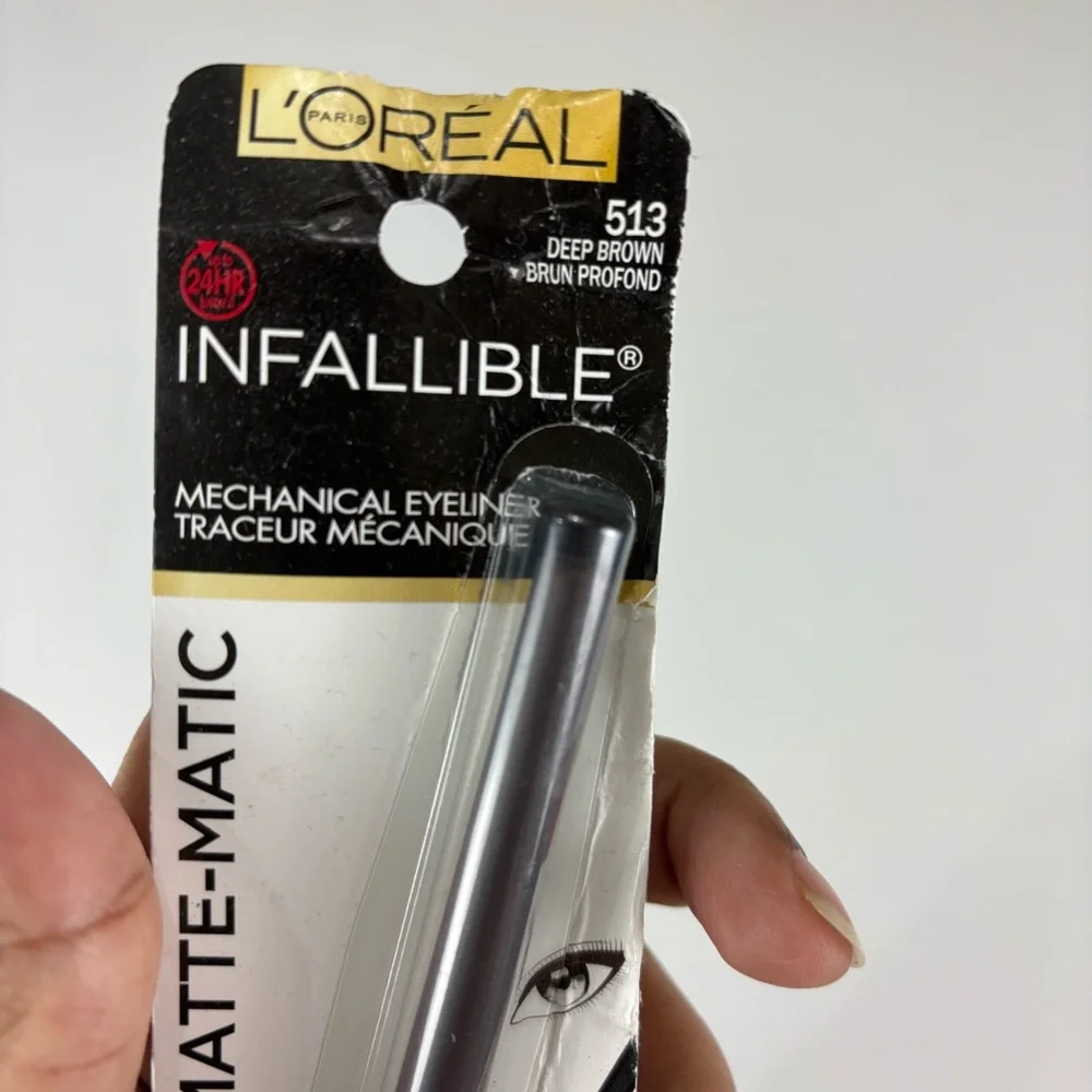 L'Oréal Infallible Matte-Matic Eyeliner Voluminous Waterproof Mascara lot of 3
